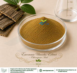 HGO Suministro directo de fábrica de Pure Natura Food Grade Eucommia Ulmoides Extracto 25% Ácido clorogénico Polvo de hierbas - Product Image 1