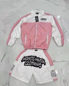 Conjunto de Ropa Deportiva Personalizada para Hombre, Chaqueta Corta y Pantalones Jogger, Traje de Dos Piezas con Cremallera, Chaqueta Cortavientos de Poliéster - Product Image 3