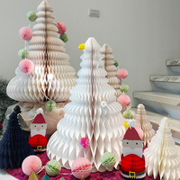 Sapin de Noël en papier artistique de 31,5 po (80 cm) avec impression offset 4 couleurs, modèle CE-8P055, provenant de Taïwan, décoration de fête