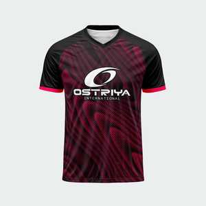 Venta Directa de Fábrica, Jersey de Fútbol Personalizado para Hombre, 100% Poliéster Transpirable, Manga Corta, Cuello Personalizado, Logotipo Frontal del Equipo - Product Image 6