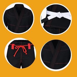 Uniforme de Jiu Jitsu para Artes Marciales, Ligero y Duradero, para Entrenamiento de Grappling, con Construcción Premium para Práctica y Eventos - Product Image 5