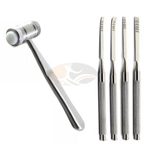 Martillo para Implantes Dentales, Juego de Instrumentos Quirúrgicos, Cinceles para Hueso de Acero Inoxidable, Herramienta Manual Profesional para Cirugía Dental MOL - Product Image 1