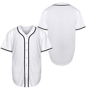 Wholesale Custom Black and Red Short Sleeve Shirt with Blank Pattern <b>Plus</b> <b>Size</b> Thick Jersey Design Sublimated Baseball Jersey - Product Image 3