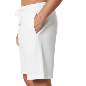 Shorts de survêtement vintage en coton French Terry pour hommes avec cordon de serrage, logo imprimé en relief, respirants, style streetwear personnalisé - Product Image 6