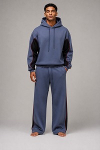 Ensemble de survêtement pour homme en molleton polyester/coton, coupe ajustée, avec short de jogging et sweat à capuche, taille XXL, haute qualité, vente en gros - Product Image 5