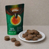 Bien-être Quotidien pour Boissons, Pâtisserie, Cuisine : Sucrerie Naturelle Détoxifiante, Sucre de Canne Fermenté Solide 75% au Gingembre