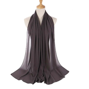 Stylish Womens Chiffon Scarves Soft Lightweight Breathable Customizable Hijab <b>Wrap</b> Muslim Shawl Long Fashion <b>Head</b> Scarf - Product Image 6