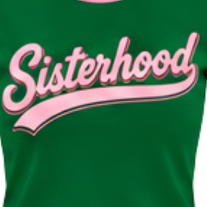  T-shirt décontracté vert pour femmes, manches courtes, col rond, motif graphique avec lettres, confortable, style sororité - Product Image 5