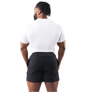 <b>Men's</b> White <b>Compression</b> Performance T <b>Shirt</b> Moisture Premium Athletic Fit Gym Training Running Sportswear Apparel - Product Image 6