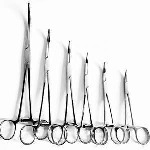 Tijeras rectas de acero inoxidable para pesca, pinzas hemostáticas manuales con bloqueo de codo, instrumentos para sujetar toallas de pelo, uso hospitalario - Product Image 3