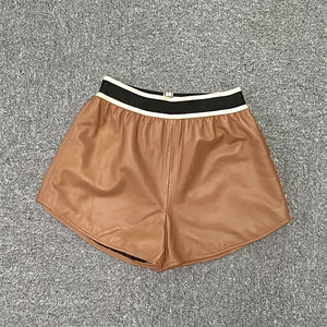Shorts Deportivos de Yoga para Mujer, Personalizados con Logotipo, 100% Algodón Transpirable, Cintura Alta, Casuales, Acanalados, Sin Costuras, para Gimnasio y Ciclismo - Product Image 3