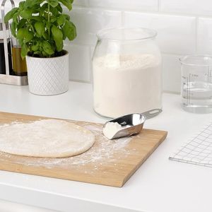 Juego de cucharas de lujo de acero inoxidable para hielo, cuchara metálica para alimentos, para hielo, dulces, café, harina, azúcar, cuchara de servir para cocina - Product Image 2