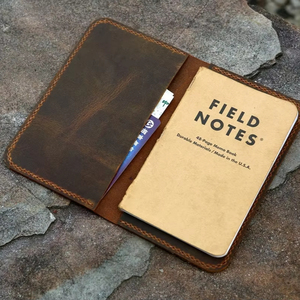 Couverture de carnet de notes A5 en cuir véritable de luxe haut de gamme rechargeable avec protection pour les professionnels NBC-0001 - Product Image 1