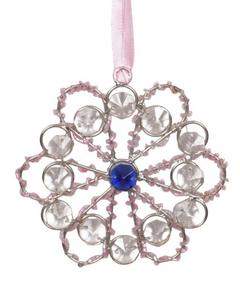 Decoración Navideña Colgante de Estilo Moderno, Resistente al Agua, Hecha a Mano con Cuentas Marrones, Colección AB, Personalizable - Product Image 4