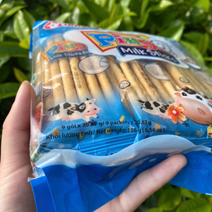 Light Crispy <b>Milk</b> <b>Sticks</b> for Kids and Family Snacking 186g OEM ODM Vietnam Supplier - Product Image 3