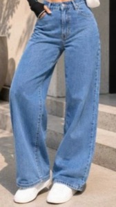 Womens Mid-rise <b>Boot</b> Cut Vintage Eco-Friendly Denim Jeans Knee-Length Regular Fit - Product Image 4
