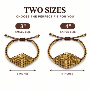 Pulsera Boho con Cuentas en Forma de Pirámide Chapada en Oro, Joyería Unisex de Aleación, Pulsera de Moda Estilo Bohemio - Product Image 3