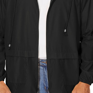 Latest Design Top Quality Windbreaker Jackets For Adults Durable Fabric Solid Color Windbreaker Jacket For Men - Product Image 6