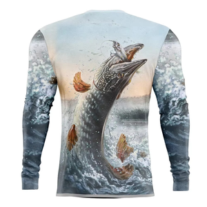 Venta Directa de Fábrica, Precio Razonable, Camisa de Pesca de Secado Rápido para Hombre, Ajuste Cómodo, Manga Larga, Servicio OEM - Product Image 2