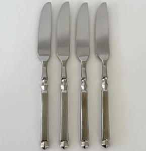 High Quality Stainless Steel Cutlery Set <b>Antique</b> Square Handle Tableware <b>Safe</b> Wedding Utensils - Product Image 3