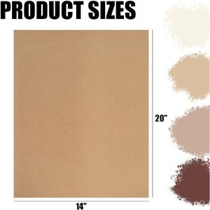 Carta Velina Marrone 20x14 Pollici, 112 Fogli in Confezione per Progetti Fai-da-Te, Sacchetti Regalo, Progetti Artistici - Carta da Regalo Marrone 20x14 Pollici per Artigianato - Product Image 3