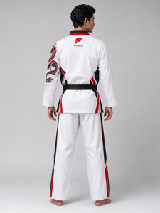 Uniforme de taekwondo premium confeccionado con tela resistente que ofrece comodidad, flexibilidad y un rendimiento confiable en cada día de entrenamiento. - Product Image 2