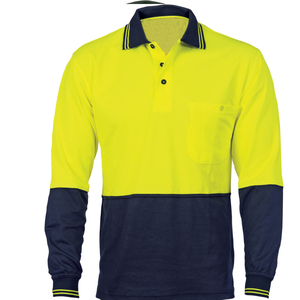 <b>Hi</b> <b>Vis</b> Two Tone Long Sleeve Cotton <b>T</b>-<b>Shirt</b> Reflective Safety Workwear <b>Hi</b> Visibility <b>T</b> <b>Shirt</b> for Men - Product Image 4