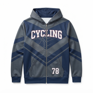 เสื้อฮู้ดซิปอัพ Ultimate 74 สำหรับผู้ชาย ดีไซน์สปอร์ต ระบายอากาศได้ดี ผลิตจากโพลีเอสเตอร์ พร้อมดีไซน์สีสันตัดกัน - Product Image 1
