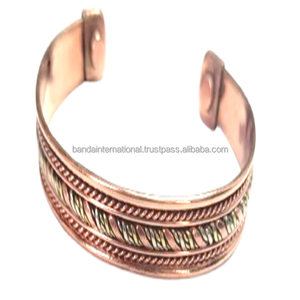 Pure Copper Beautiful <b>Bracelet</b> With Polish Finished For Women Wearing <b>Metal</b> Fashion <b>Bracelet</b> Jewellery And Gift Item - Product Image 1