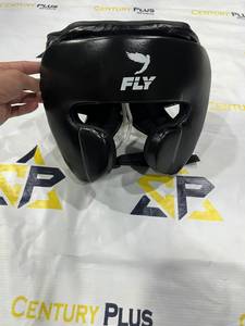Custom Black Fly <b>Boxing</b> <b>Set</b> Genuine Cowhide Leather <b>Boxing</b> Gloves Head Guard Groin Guard for <b>Sparring</b> Training - Product Image 4