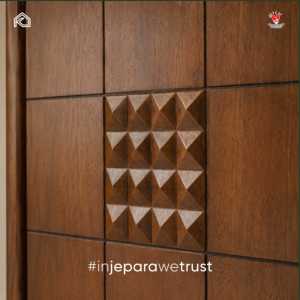 Luxury Solid Teak Wood Credenza 4 Door Geometric Carved Cabinet Japandi <b>Sideboard</b> for Hotel Villa Living Room Furniture - Product Image 2