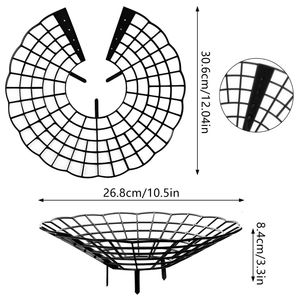 6 supports de plantation de fraises noirs avec 3 pieds de soutien fixes, produit agricole en plastique pour l'entretien des plantes de jardin - Product Image 3