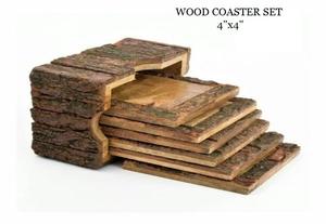 Posavasos de Madera TIME 2 DECOR para Vasos, Tazas o Velas. Revestimiento Impermeable Ecológico y Natural de Diseño Clásico - Product Image 4