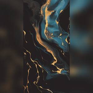 Carreaux de sol en porcelaine élégants noirs et dorés à veinage, aspect marbre luxueux, revêtement mural intérieur émaillé - Product Image 5