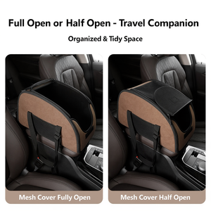 Asiento Elevador Portátil para Perros y Gatos para Consola Central de Coche, Cama de Viaje Segura para Mascotas Pequeñas, Desmontable, Lavable y Suave - Product Image 5