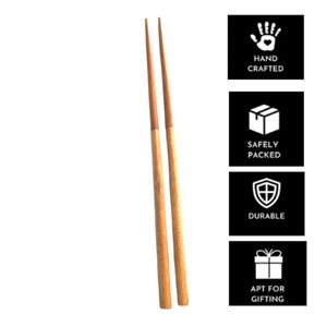 Palillos de madera personalizados FAIZA CRAFT FC-5998 con diseño clásico chino y soporte, reutilizables, para sushi, regalo japonés y coreano - Product Image 2