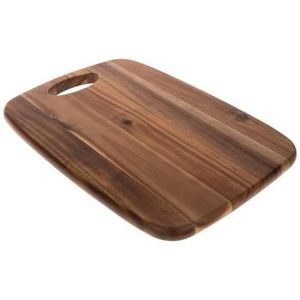 Tabla de cortar de madera artesanal, tabla de servir de madera maciza para la preparación de alimentos en cocinas de alta gama. - Product Image 1