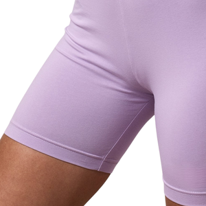 Shorts de cyclisme en jersey violet clair pour femme, taille haute, extensibles, pour le sport, le fitness, l'entraînement et les activités physiques - Product Image 4