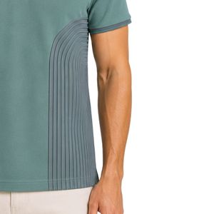 Polo Personalizado para Hombre en Verde Salvia y Gris Carbón, Manga Corta, Ropa Casual de Golf, Marca Privada OEM, Uniforme Transpirable al por Mayor - Product Image 5