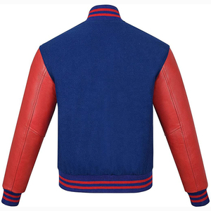 Premium Custom Printed Geometric Cartoon Hooded Chicago Varsity <b>Jacket</b> Stand Waterproof <b>Men</b> Women Wool Blend <b>Canvas</b> OEM Private - Product Image 2