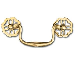 Tirador de Gabinete de Latón Estilo Antiguo Plano 98x43mm, Color y Empaque Personalizables, Decorativo para Muebles y Cajones de Cocina - Product Image 2