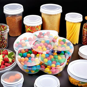 Kwang Hsieh Caja de Plástico Transparente para Dulces con Tapa, Contenedores de Almacenamiento de Caramelos de Grado Alimenticio para Bodas, Fiestas, OEM y Venta Al por Mayor - Product Image 1