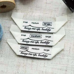 White Rectangle Woven Cloth Self-Adhesive Washable 3D Embossed Logo Clothing Label Ultrasonic Cut for Garment Bags Roll/Flag Use - Product Image 6