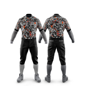 High Quality <b>Material</b> Made Baseball Uniforms Set Custom Name and Logo Printing Baseball Uniforms Set For Men - Product Image 2