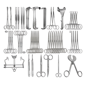 Juego de 50 Instrumentos Quirúrgicos Personalizados para Cesárea, Acero Inoxidable de Grado Alemán, Retractores Abdominales, Pinzas, Tijeras - Product Image 1