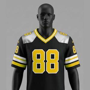 Camisetas de Fútbol Americano Sublimadas Personalizadas de Alto Rendimiento, Transpirables, de Manga Corta, Duraderas, al por Mayor - Product Image 1