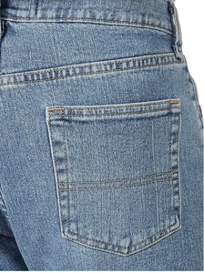 Pantalones cortos de mezclilla para hombre al por mayor, con logotipo personalizado, corte de bota, bordados, azules, hasta la rodilla, holgados, transpirables, estilo urbano de verano, lavados - Product Image 5