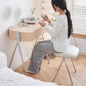 Tabouret ottoman en métal de style industriel avec assise rembourrée, collection pour entrée, café, salon, chambre à coucher, exportateur en gros - Product Image 3