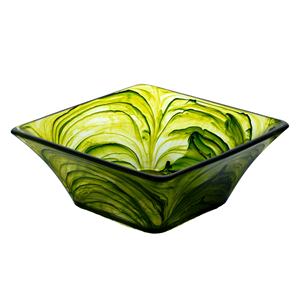 Square 10 5 Tazón de resina Tazón de madera verde y resina en línea al mejor precio Tamaño de producto personalizado Hecho EN LA India - Product Image 1