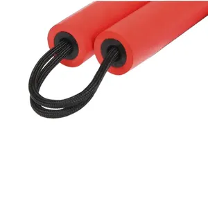 Nunchaku Recto de Acero de 25 mm y 1.2 m, Transpirable, Cómodo, Ligero, Antideslizante, Equipo de Entrenamiento Rojo, Unisex, para Artes Marciales - Product Image 6